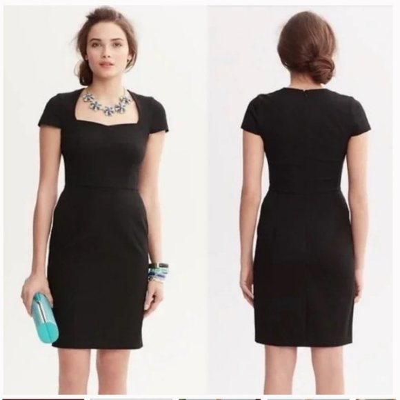 Banana Republic Black Midi Dress - Picture 1 of 15